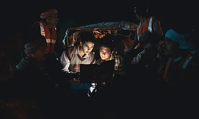 X : A still from Homebound (2024)