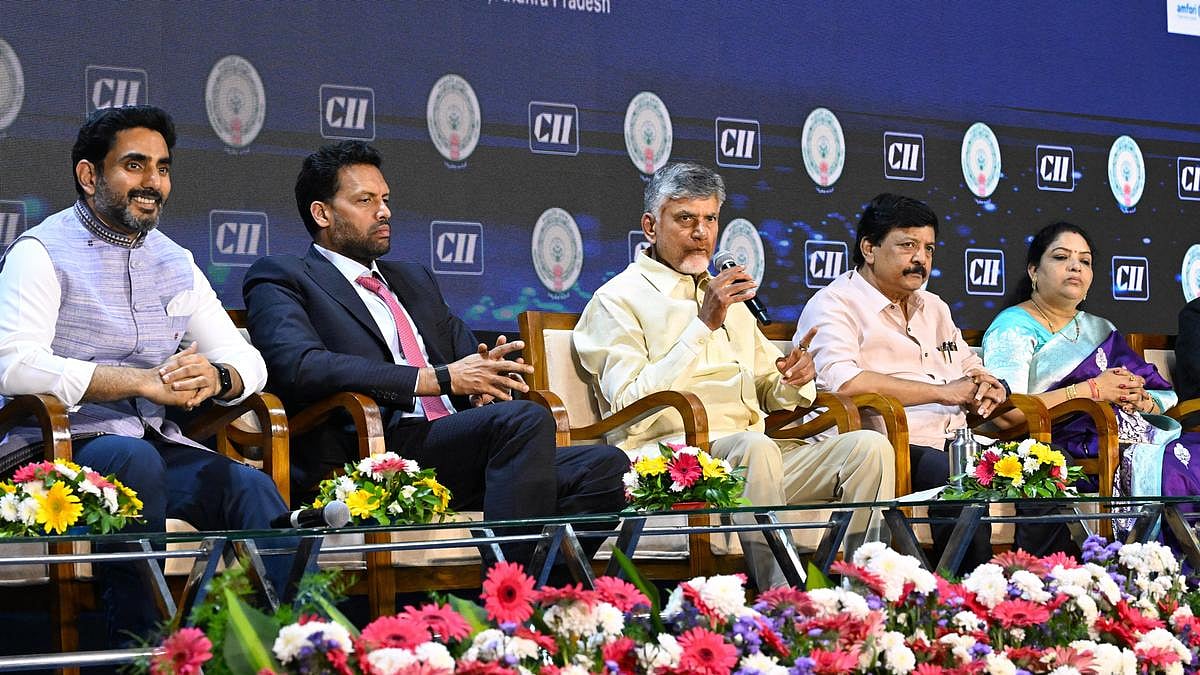 Andhra Pradesh Chief Minister N. Chandrababu Naidu at CII Summit