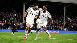 Jimenez celebrates with Sessegnon