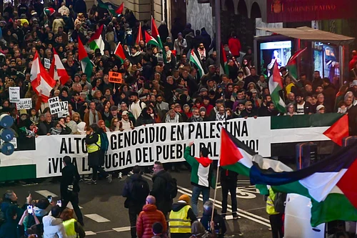 IMAGO / ZUMA Press Wire : A demonstration held on 29 November in Madrid, Spain, marking 78 years since the partition of Palestine.