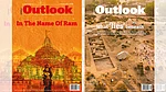 Outlook magazines covers What lies beneath and In the name of Ram