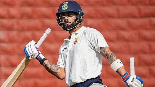 | Photo: PTI/Kamal Kishore : Ranji Trophy: Virat Kohli at Delhis training