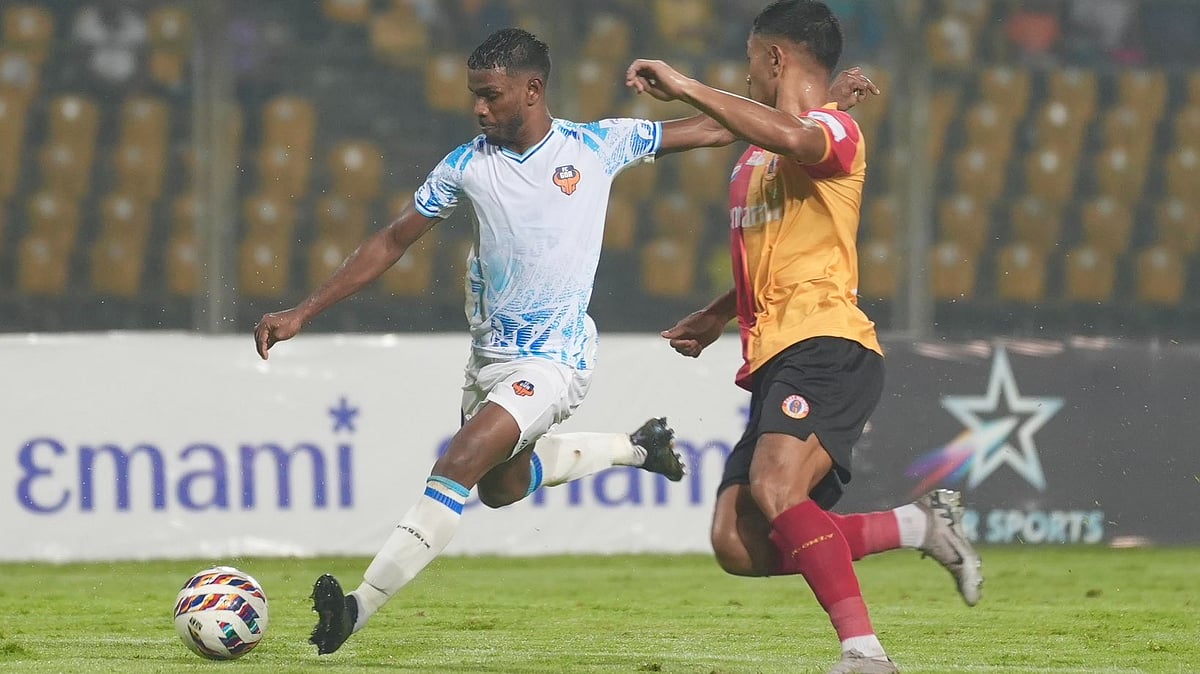 X/FC Goa : FC Goa defeated East Bengal FC by 5-6 in penalties to clinch their consecutive Super Title at the Pandit Jawahar Lal Nehru Stadium, Goa, on December 7, 2025.