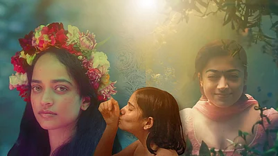 Illustration : On Girlhood | Images From : Bad Girl (2025), Girls Will Be Girls (2024) & The Girlfriend (2025)