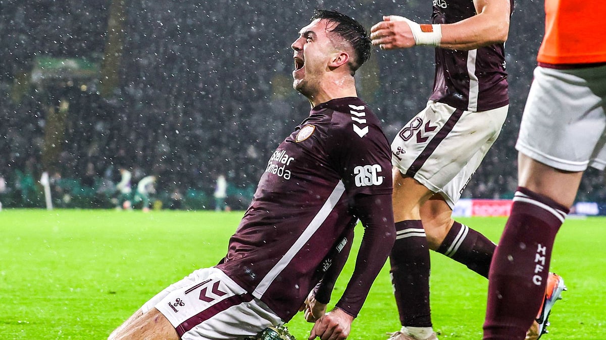 McEntee celebrates doubling Hearts' lead