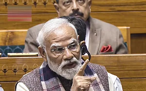 PTI : Prime Minister Narendra Modi speaks in the Lok Sabha