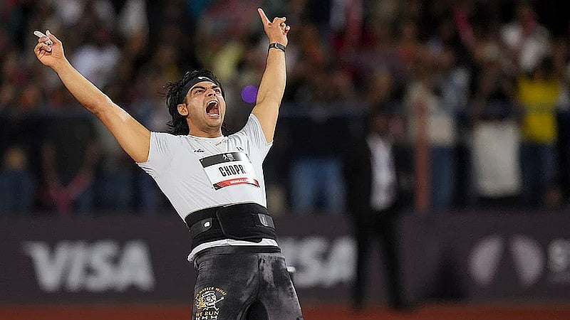 PTI : Indian athletics superstar Neeraj Chopra bagged gold medal at the eponymous Neeraj Chopra Classic in Bengaluru.