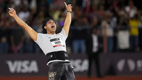 PTI : Indian athletics superstar Neeraj Chopra bagged gold medal at the eponymous Neeraj Chopra Classic in Bengaluru.