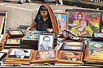 | Photo: Imago/Hindustan Times : The Icon: A young boy sells portraits
of Ambedkar