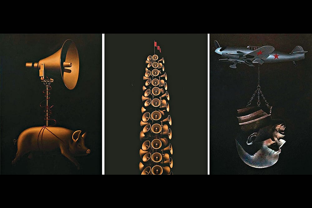 | Courtesy: Vadehra Art Gallery : Marx Archive, 2018: Artwork by K. M. Madhusudhanan