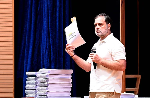 IMAGO; Representative image : Gandhi shared on X a media report titled “opposition, voters cry foul over fading ink markers” and wrote: “Election commission gaslighting citizens is how trust has collapsed in our democracy. Vote Chori is an anti-national act.”