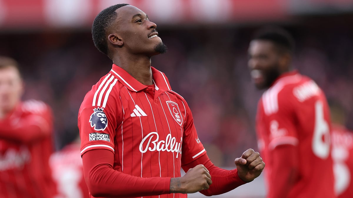Opta : Callum Hudson-Odoi celebrates scoring his second as Nottingham Forest defeat Tottenham 3-0.