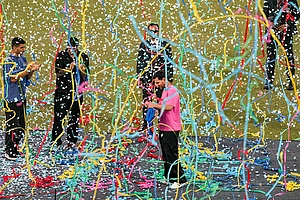 | Photo: PTI/Atul Yadav : Argentine footballer Lionel Messi during the 'GOAT India Tour 2025', at Arun Jaitley Stadium in New Delhi.