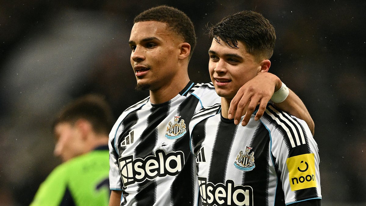 Lewis Miley (R) was the Newcastle match-winner