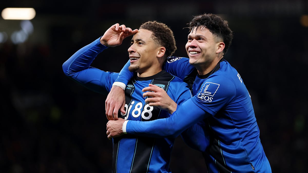 Opta : Marcus Tavernier celebrates his goal against Manchester United
