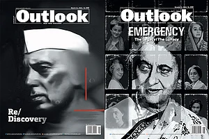 Nehru and the Unseen Lion: (Left) In a post-truth world of politics, it is a necessary intervention to talk about the good and the bad both and about the context of the times that Jawaharlal Nehru belonged to. (Right) The Emergency has been invoked many times and there are a lot of stories from those days. Outlook recounts them and looks at the continuing political rhetoric surrounding the Emergency