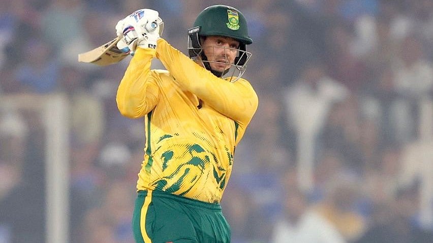 X/Proteas Cricket : Quinton de Kock scored his 6th T20I fifty against India in the 5th T20I at the Narendra Modi Stadium in Ahmedabad.