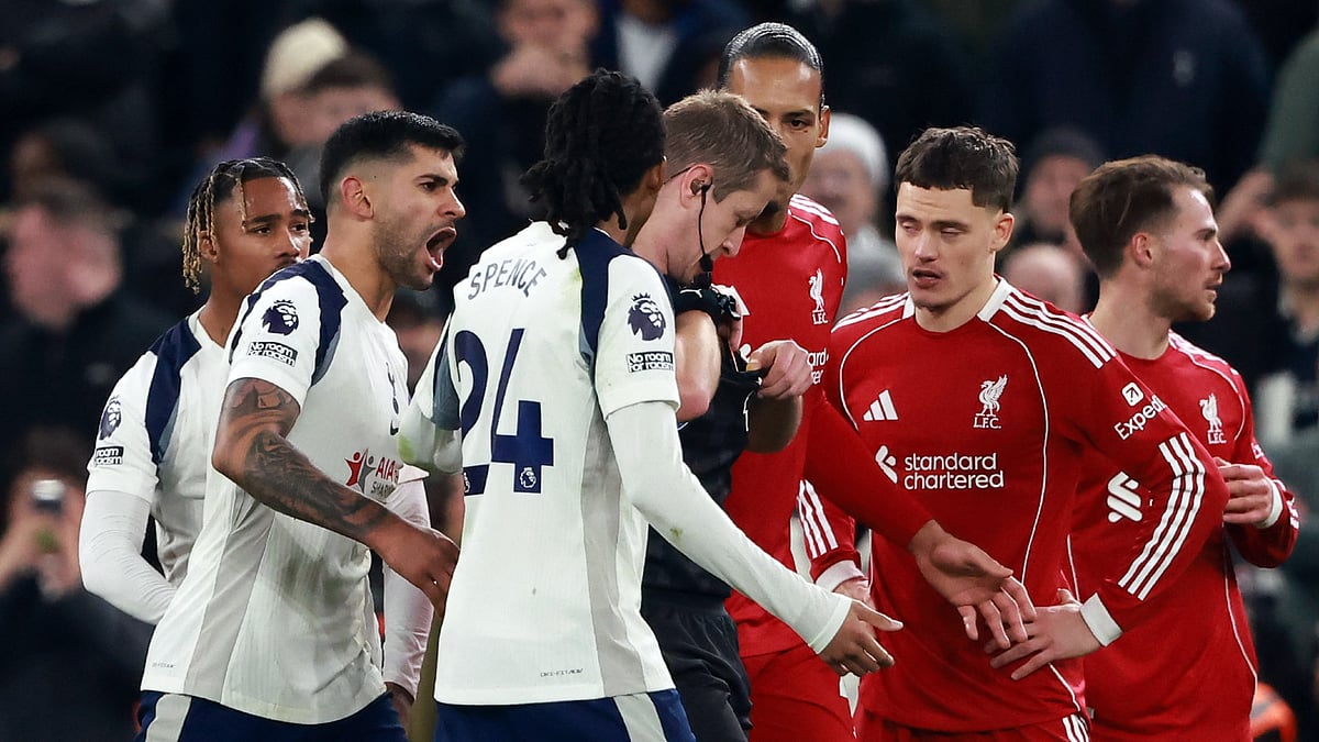 Spurs had two players sent off in a loss to Liverpool.