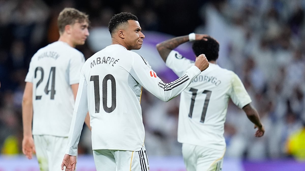 Kylian Mbappe netted his 59th goal of 2025 for Madrid