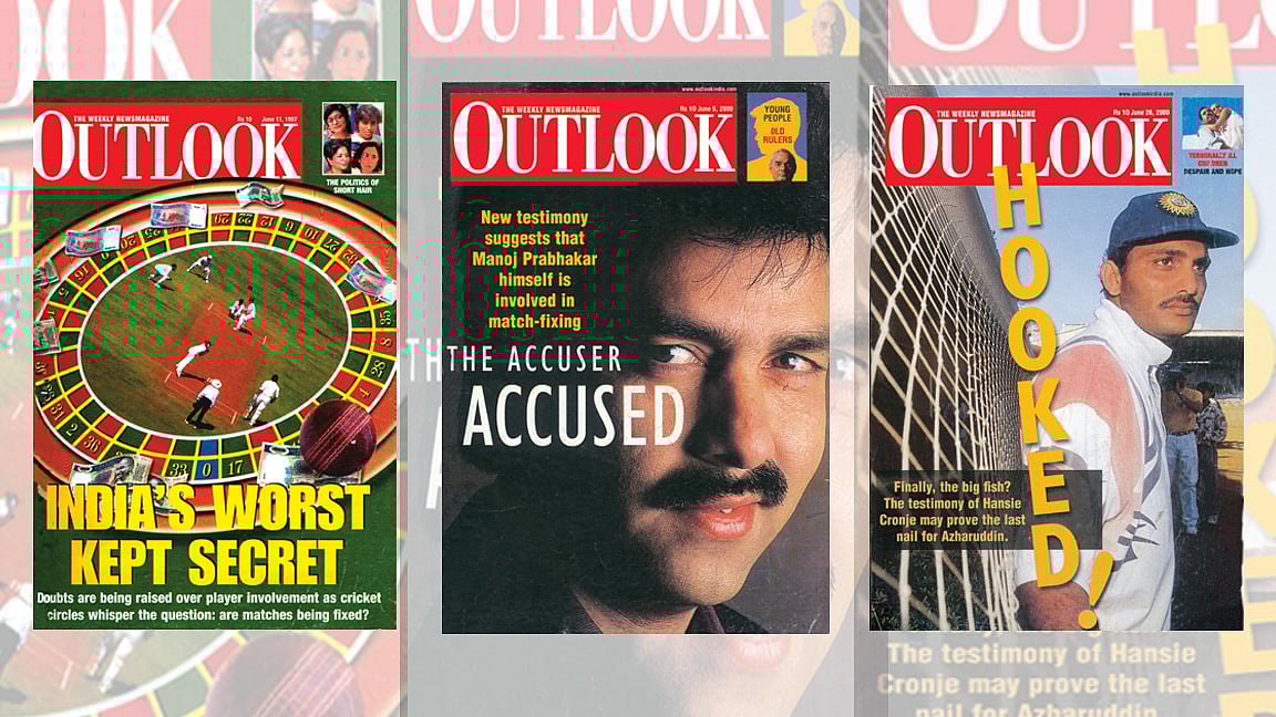 Outlook India Magazine : Outlooks Covers Probing Indian Match-Fixing Scandal