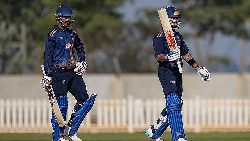 PTI : Virat Kohli will be action once again as Delhi face Gujarat in their 2nd league game of the Vijay Hazare Trophy in Bengaluru on December 26.