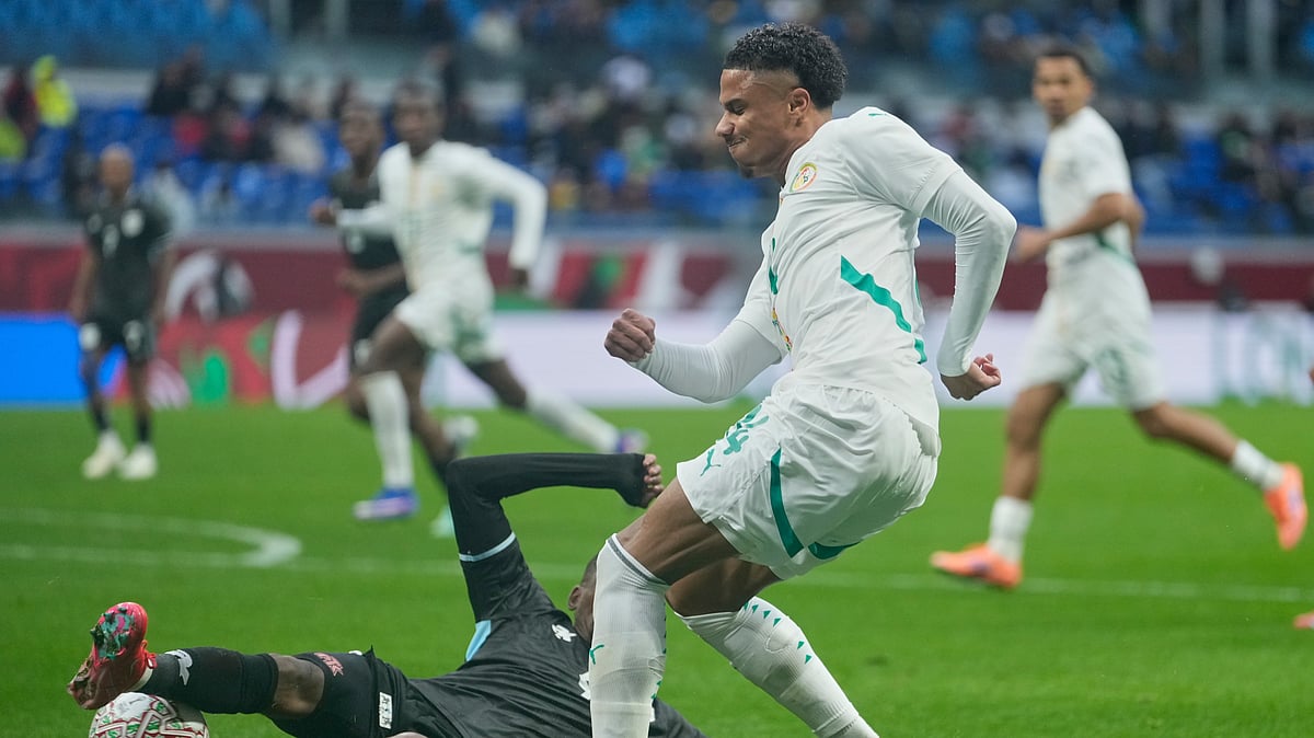 (AP Photo/Mosa'ab Elshamy) : Representative image of AFCON 2025-26 match