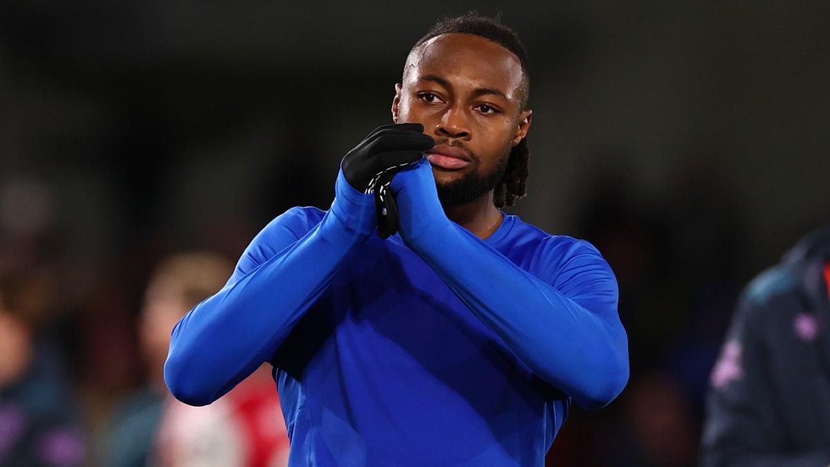 Bournemouth's Antoine Semenyo in action during the English Premier League match against Brentford on December 27, 2025.