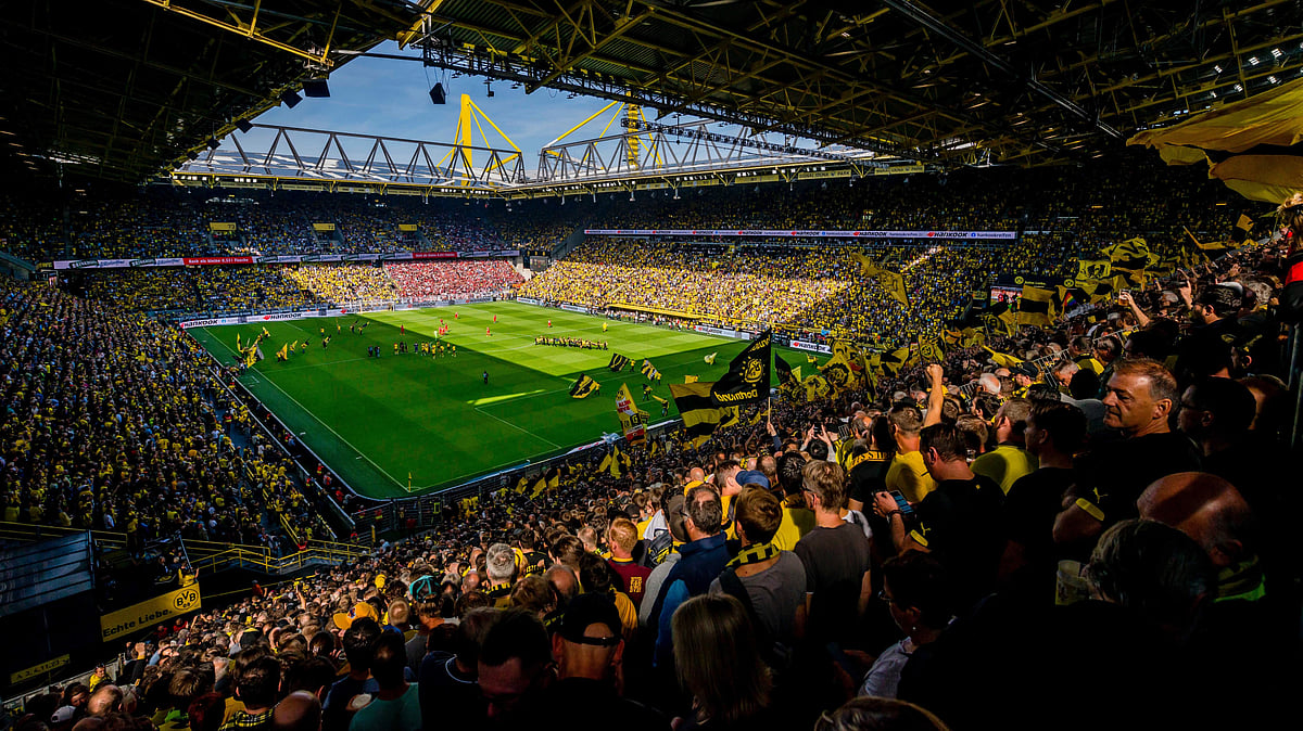 | Photo: X/BlackYellow : File photo of the Borussia Dortmund fans at Signal Iduna Park.
