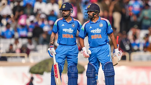 File/PTI : Virat Kohli and Rohit Sharma are reportedly in the scheme of things for the 2027 ODI World Cup.