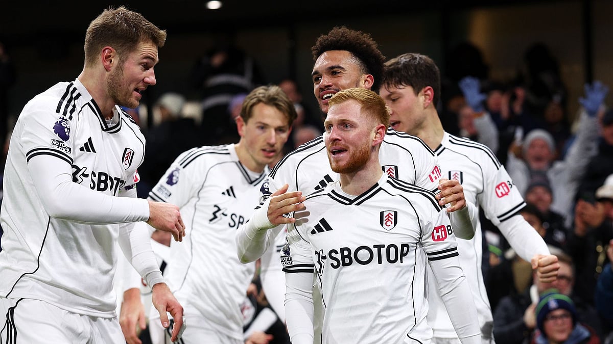 Fulham celebrate Harrison Reed's last-gasp equaliser