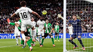 AP/Pablo Garcia : Real Madrid are up against Real Betis in the La Liga 2025-26 fixture.