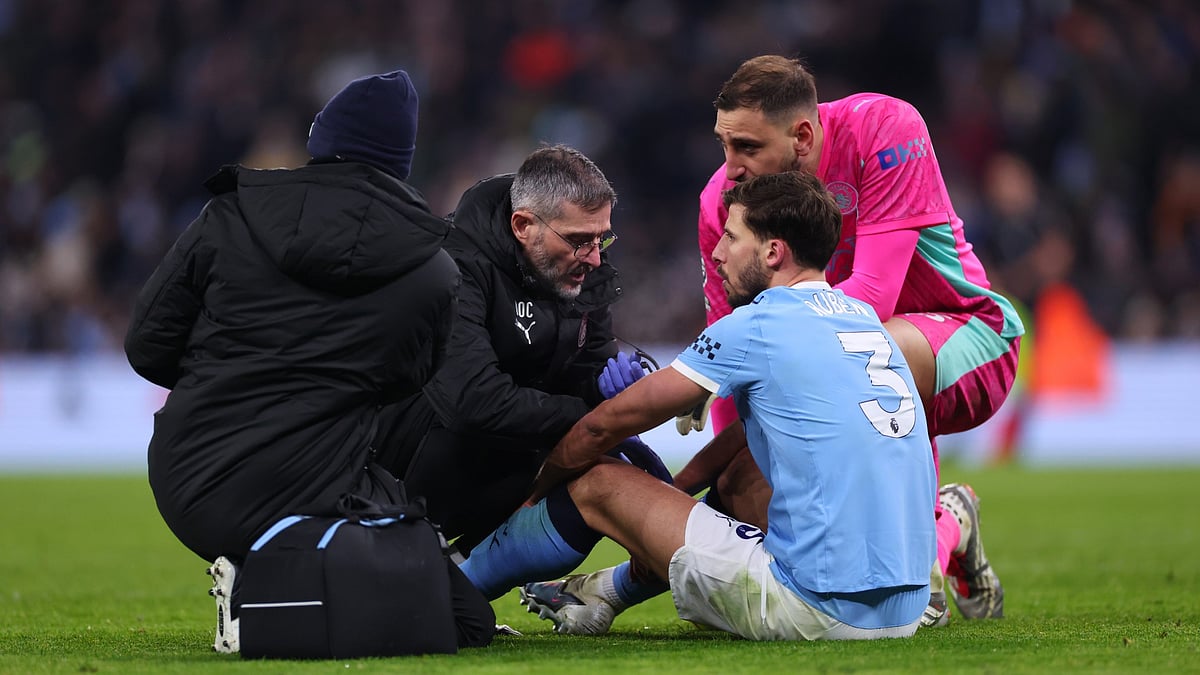 Opta : Ruben Dias suffered an injury in Man City's draw with Chelsea
