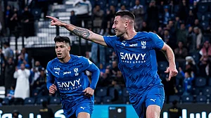 X/@Alhilal_EN : Al-Hilal Vs Al-Hazm Highlights, Saudi Pro League 2025-26: Sergej Milinkovic-Savic scored the first goal.