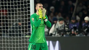 Paris Saint-Germain goalkeper Lucas Chevalier
