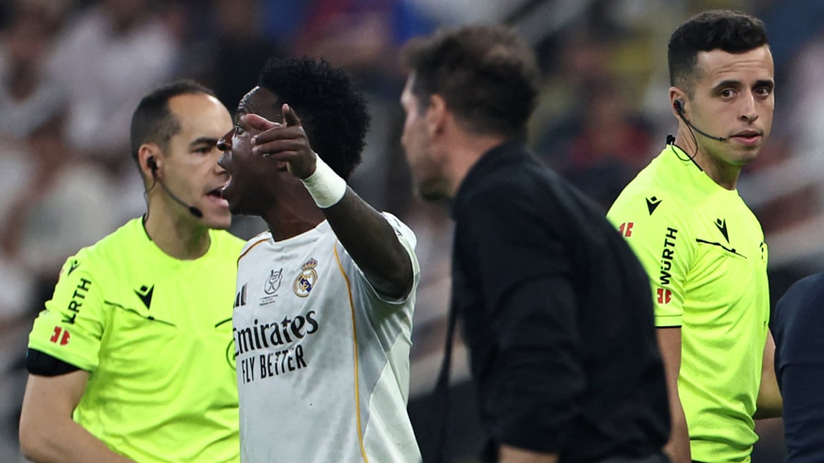 Vinicius Junior and Diego Simeone clashed