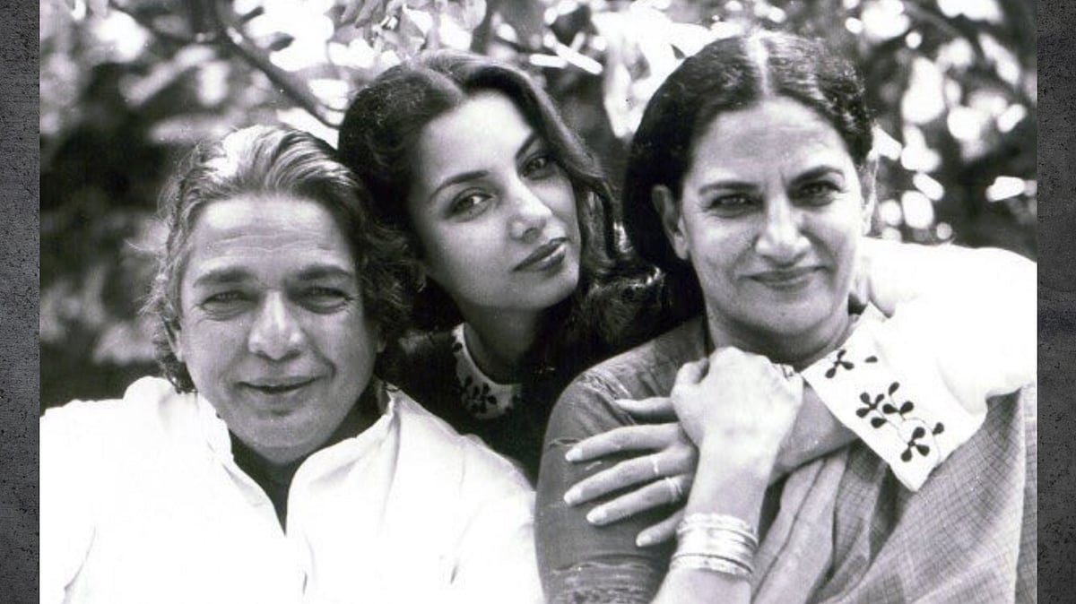 X : Kaifi Azmi with Shaukat Kaifi and Shabana Azmi