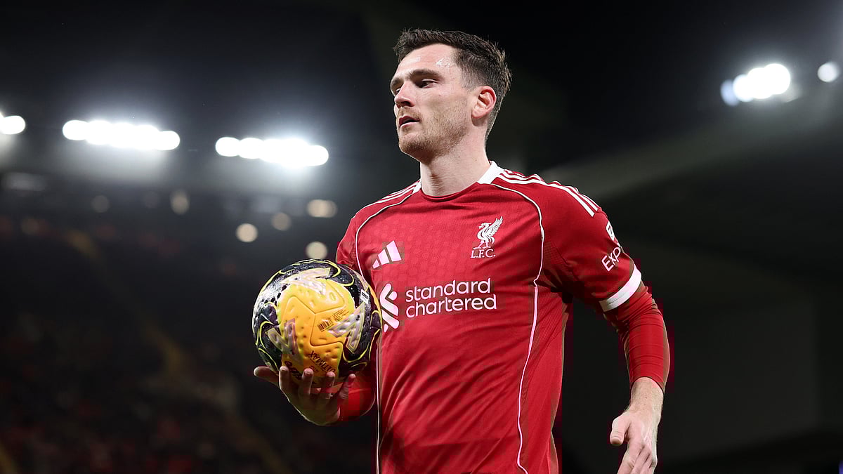 | Photo: File : File photo of Liverpool's Andy Robertson.