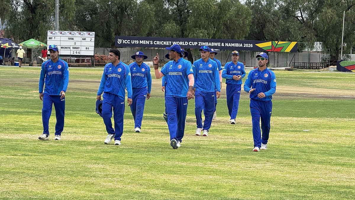 Photo: X/Afghanistan Cricket Board : Afghanistan defeated Australia before going down to Sri Lanka in their rain-hit Under-19 World Cup warm-up games.
