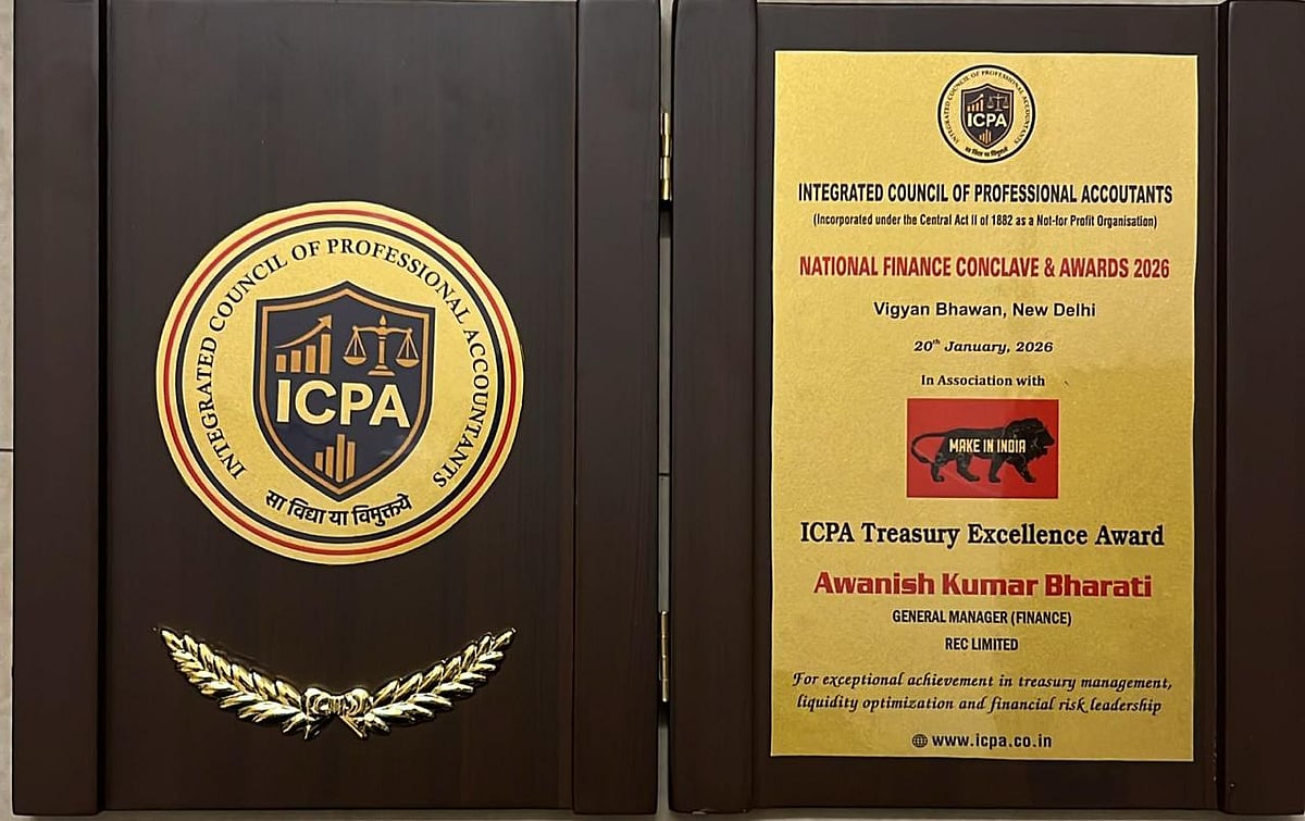 REC Limited’s Awanish Kumar Bharati Wins Prestigious ICPA Treasury Excellence Award