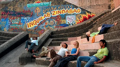 X : A still from Rang De Basanti (2006)