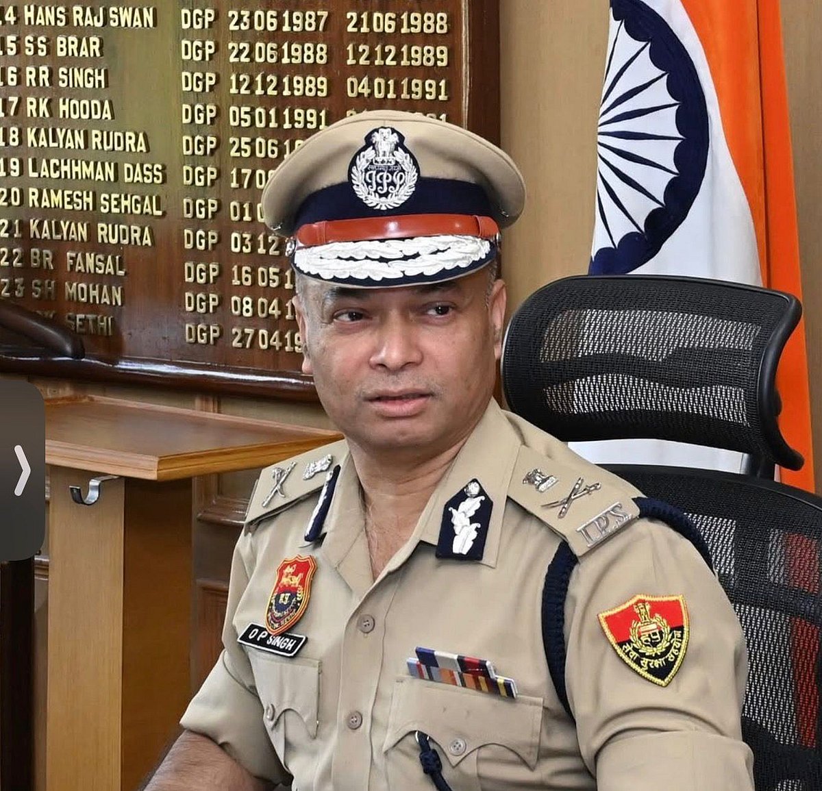 O.P. Singh, Former DGP of Haryana