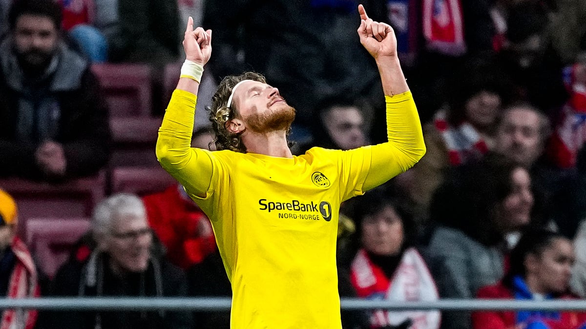 Opta : Kasper Hogh celebrates for Bodo/Glimt