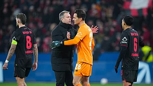 Bayer Leverkusen face Eintracht Frankfurt.