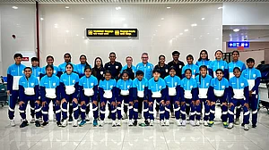 IndianFootball/X : Indian U17 women's team in Pokhara.