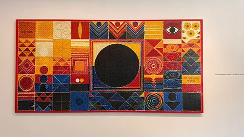 | Mrinalini Dhyani : An artwork titled Surya Namaskar by Ai Weiwei displayed at his first solo exhibition in India, at the Nature Morte gallery in New Delhi.