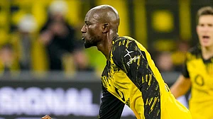 Borussia Dortmund's goalscorer Serhou Guirassy.