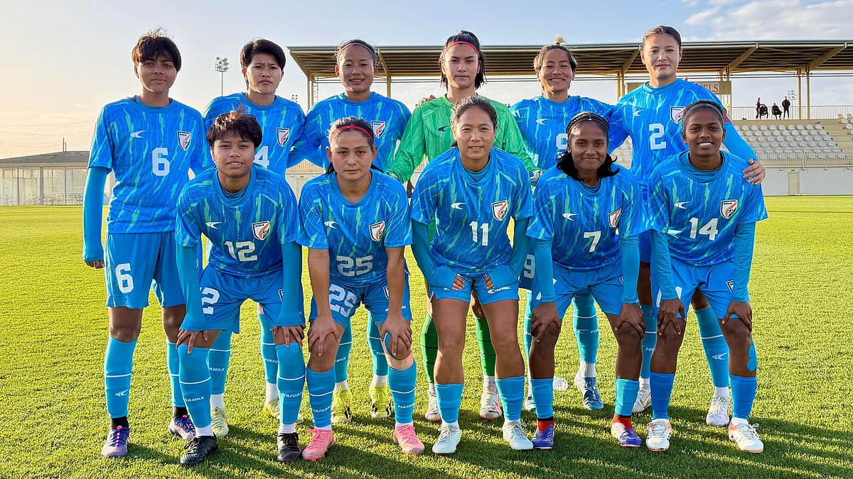 | Photo: AIFF : India women's senior team in action during the unofficial friendly against Spartak Moscow on January 30, 2026.