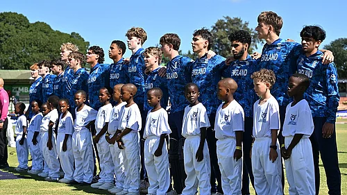 X/ZimCricketv : England U19 vs Australia U19 1st semi-final live score: England bat first.