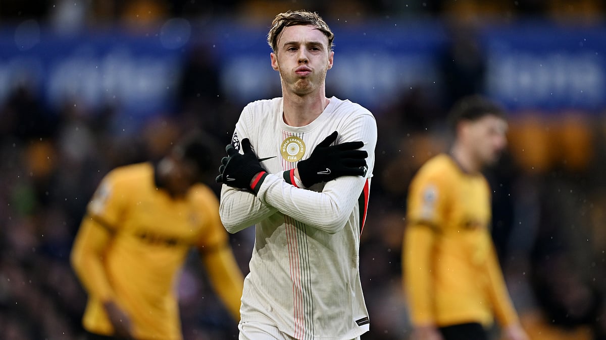 Opta : Cole Palmer celebrates at Molineux