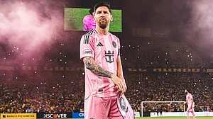 X/InterMiamiCF : Inter Miami CF captain Lionel Messi during the game.